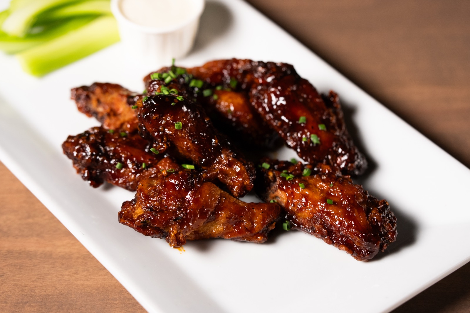 Glazed wings